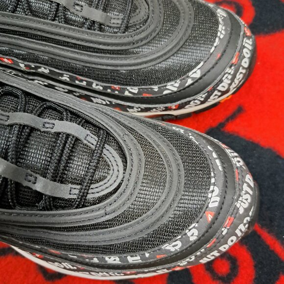 %Size 11 Nike Air Max 97 Men Just Do It Black Orange JDI Swoosh AT8437-001 A 12 main image 10